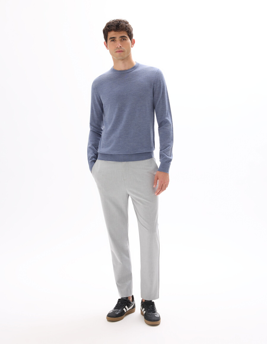 crew neck sweater 100 merino wool