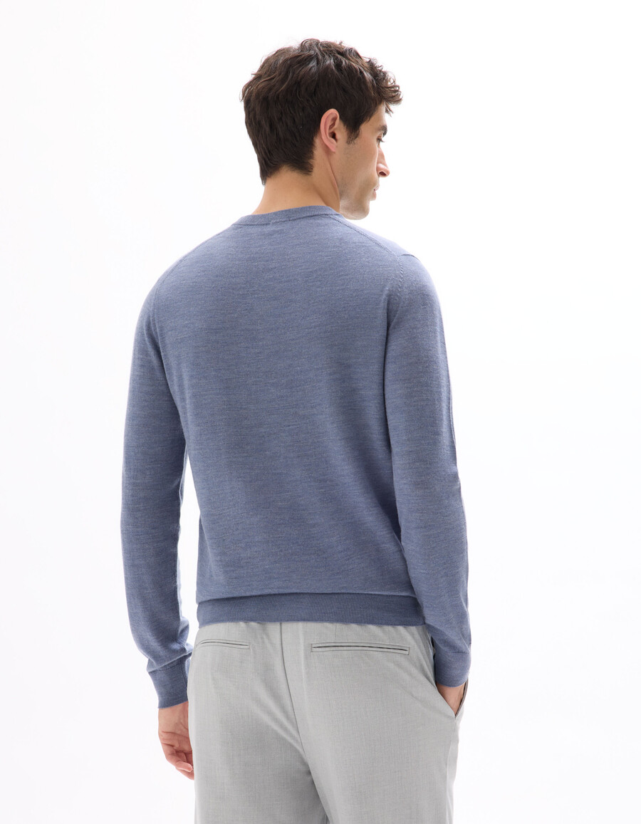 crew neck sweater 100 merino wool