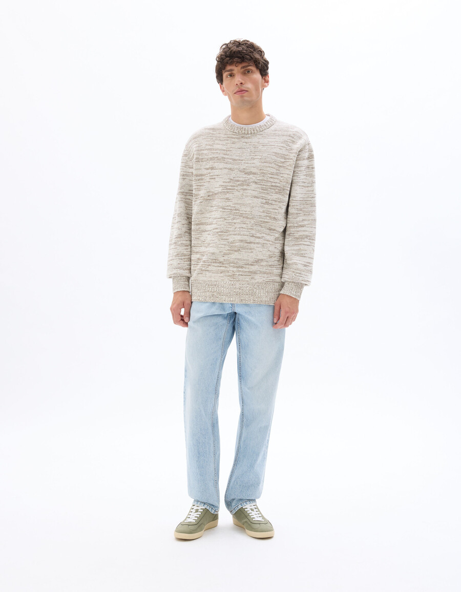 crew neck sweater 100 chenille cotton