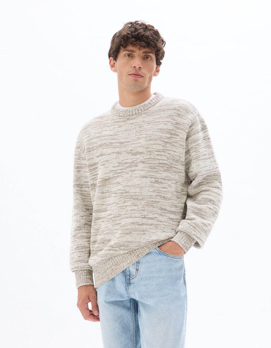 crew neck sweater 100 chenille cotton
