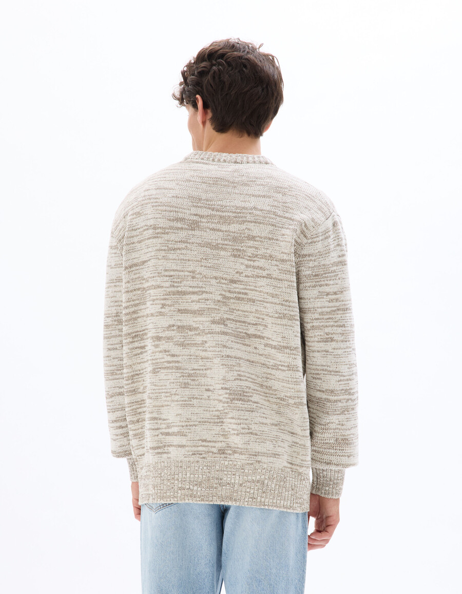 crew neck sweater 100 chenille cotton