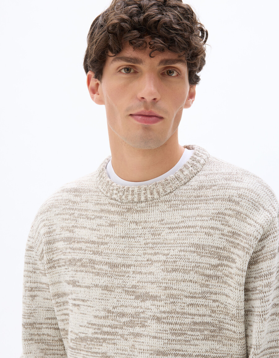crew neck sweater 100 chenille cotton